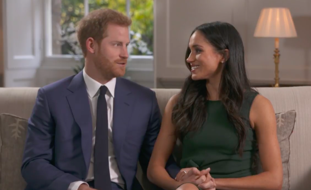 prince harry and meghan markle have chosen white roses, peonies and foxglove for their wedding flowers (itv still)