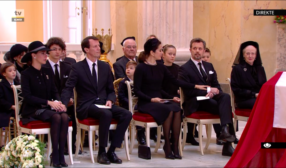 the danish royal family gathered for prince henriks funeral