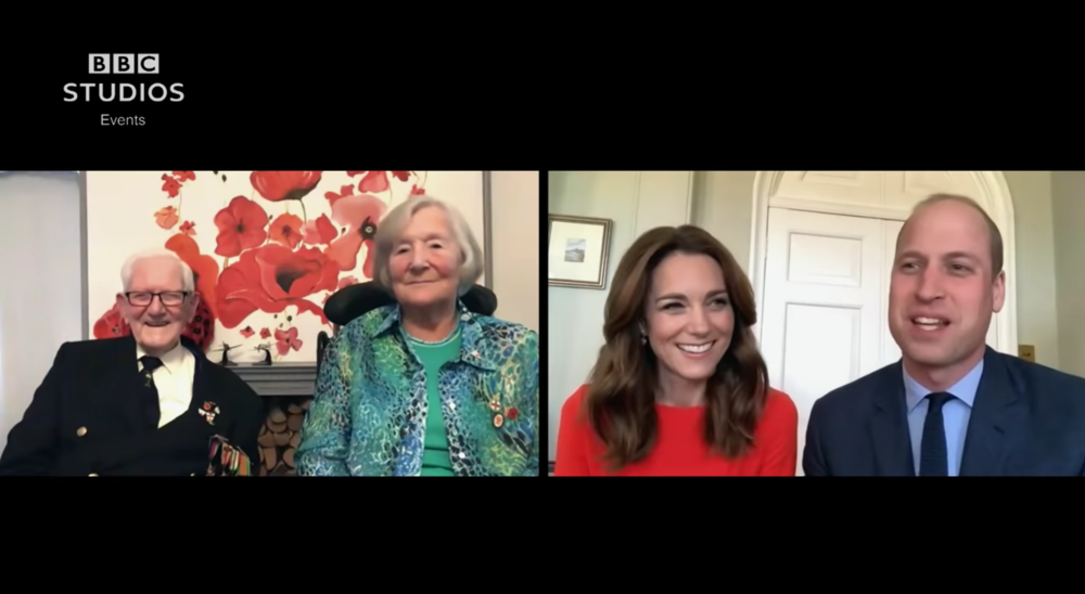 101-year-old Charles Ward and spoke to The Duke and Duchess of Cambridge