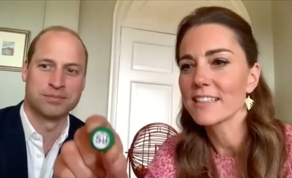Catherine took charge of the bingo calling (@KensingtonRoyal)