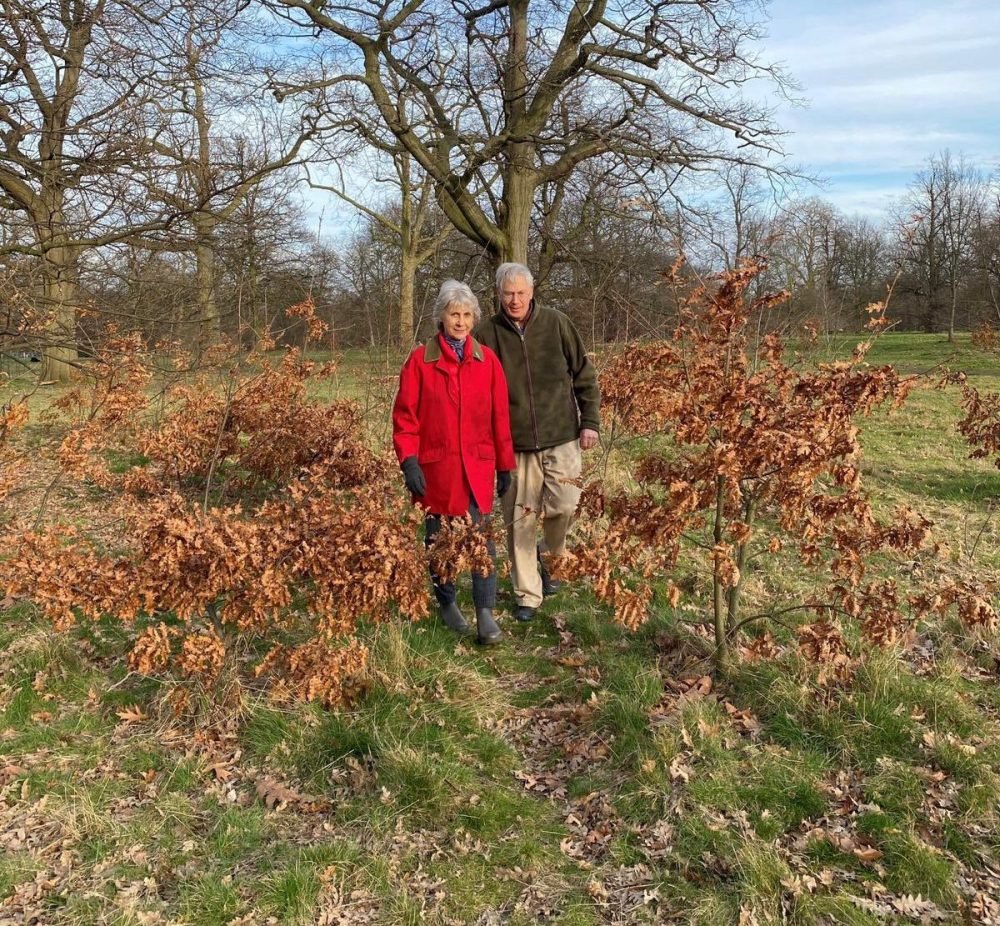 The Duchess of Gloucester has been completing 11,000 steps a day for Prostate Cancer, during March, supported by her husband, The Duke of Gloucester. IMAGE: Royal Family/Twitter).