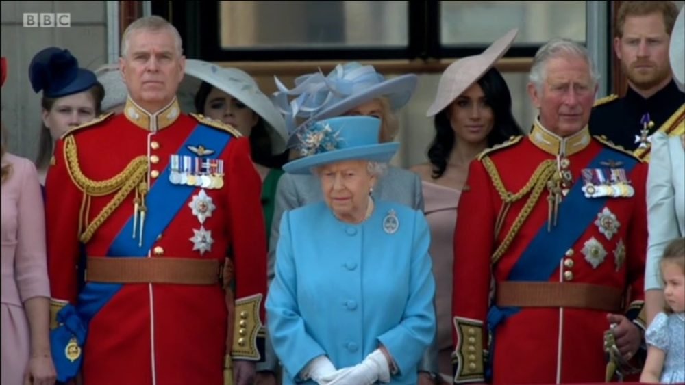 The Queen and family celebrating Trooping the Colour. Photo courtesy of Royal Family