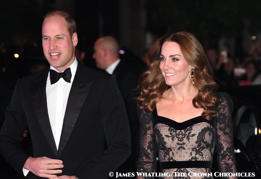 The Duke and Duchess of Cambridge attend the Royal Variety Performance at the Palladium Theatre, London, UK,  on the 18th November 2019.
  
Picture by James Whatling