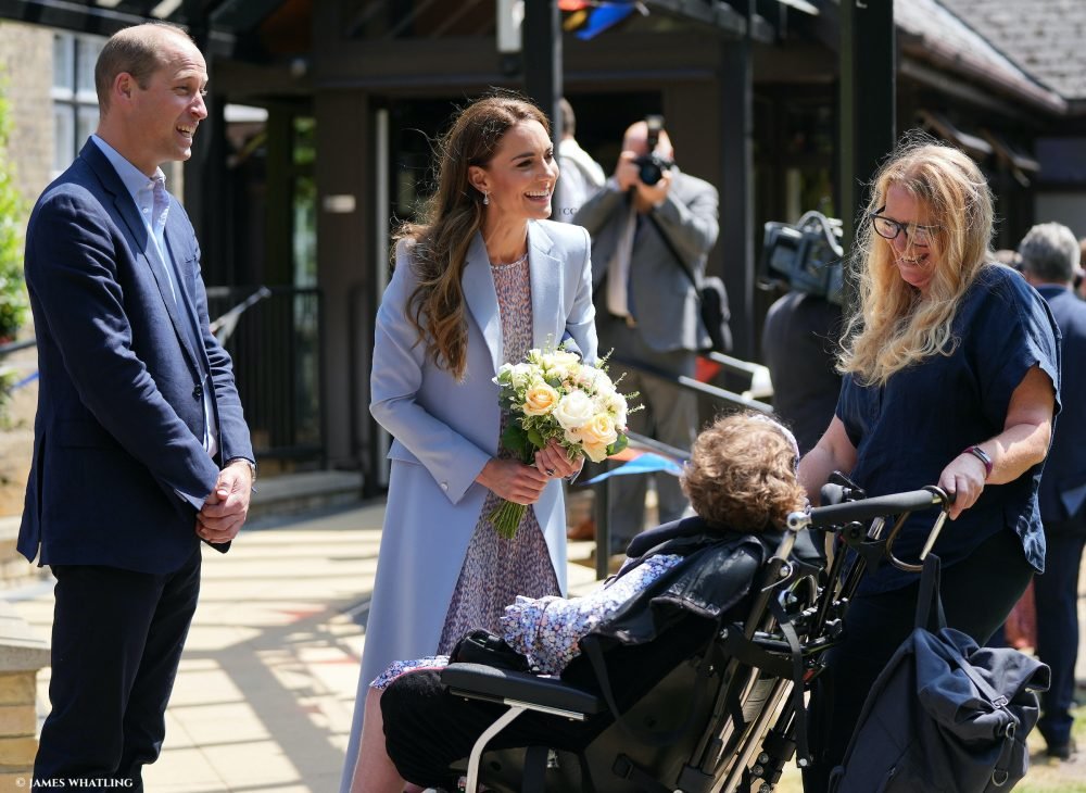 The Duke and Duchess of Cambridge visit East Anglia's Children's Hospices (EACH), to meet families who are receiving support as well as long serving staff members in Milton, Cambridgeshire