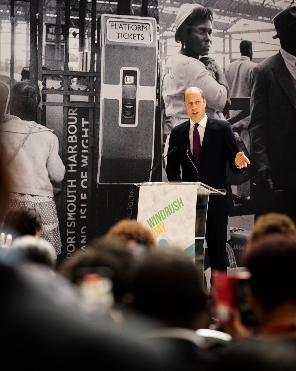 Prince William gave a speech to mark the unveiling of the monument. (Kensington Royal).