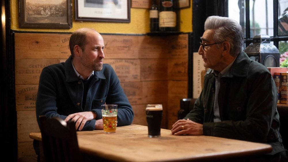 Prince William chatted to Eugene Levy candidly for the episode (Apple)