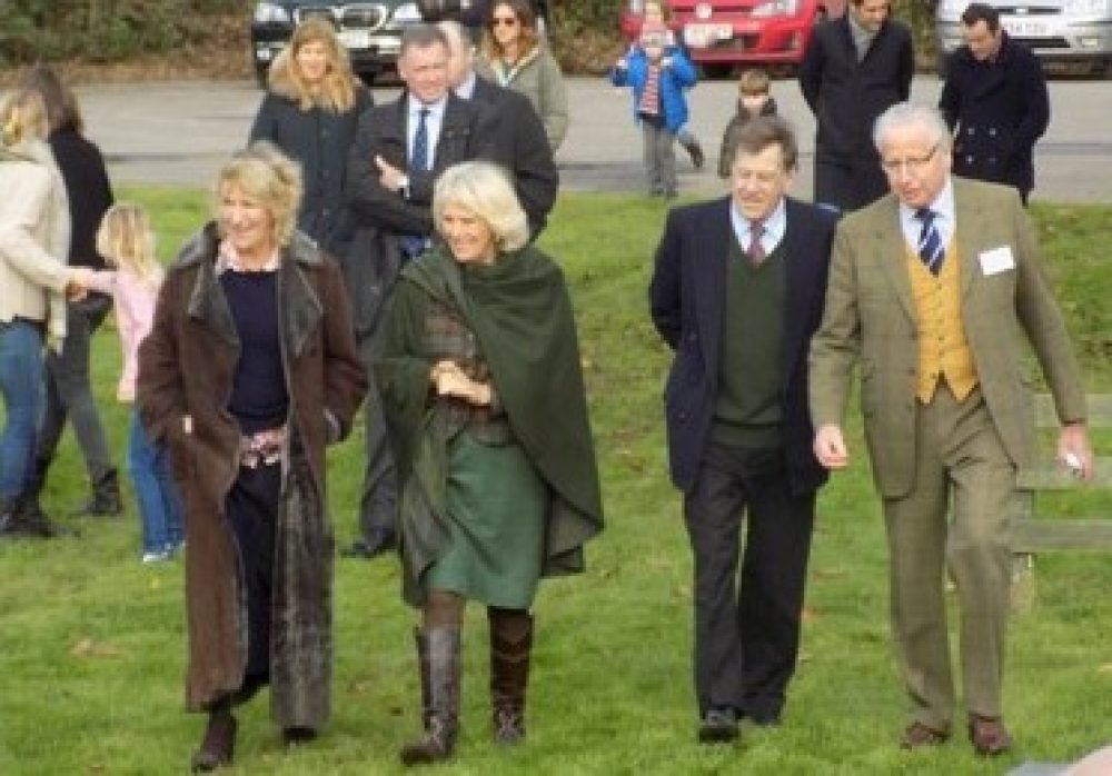The Duchess arrives with her sister and brother-in-law. (Blackmore Vale)