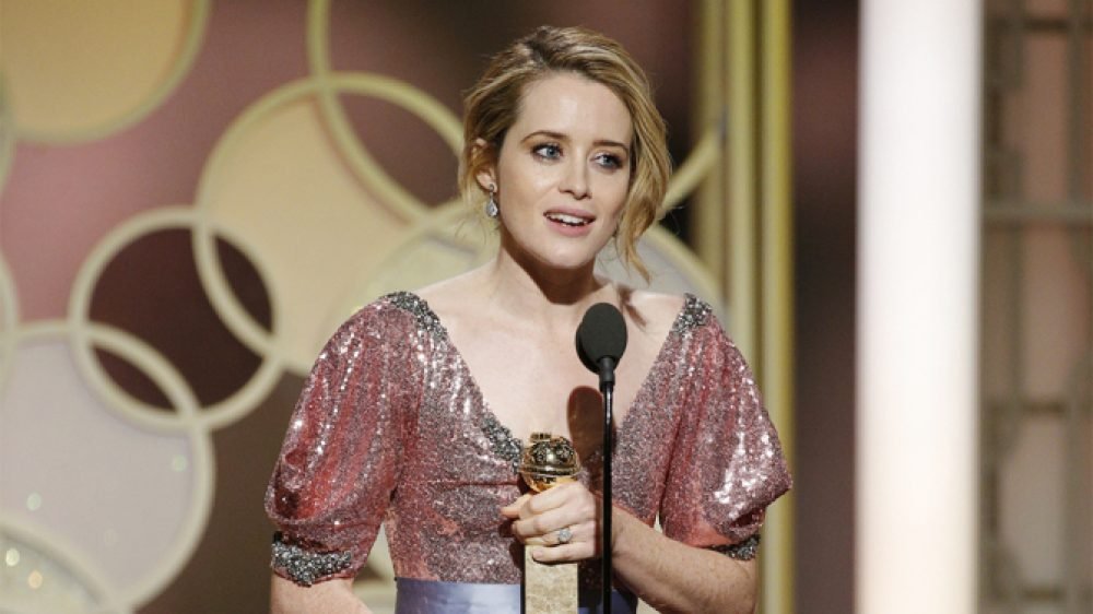 74th ANNUAL GOLDEN GLOBE AWARDS -- Pictured: Claire Foy, Winner, Best Actress, TV Series - Drama at the 74th Annual Golden Globe Awards held at the Beverly Hilton Hotel on January 8, 2017 -- (Photo by: Paul Drinkwater/NBC)
