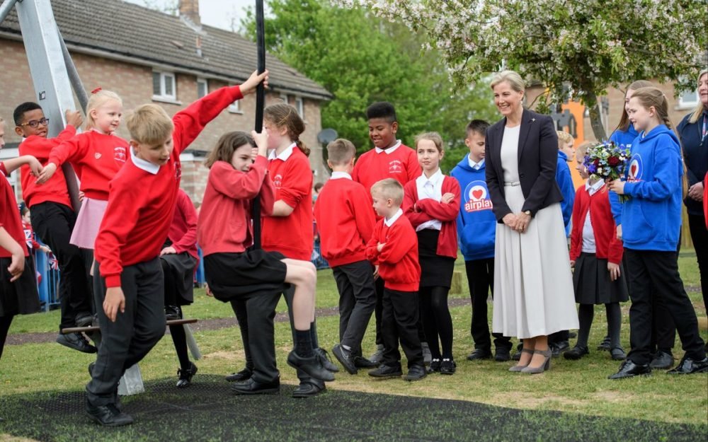 Countess of Wessex opens play park in Wittering. (Photo courtesy of Royal Family)