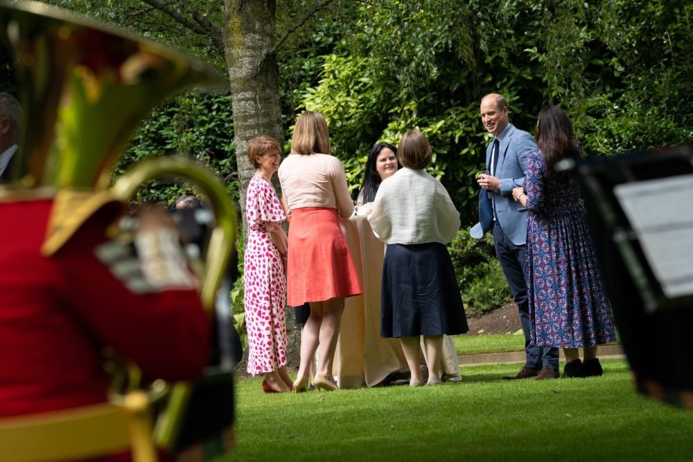 duke2 The Duke of Cambridge and NHS workers at the Big Tea, held at Buckingham Palace (@KensingtonRoyal)