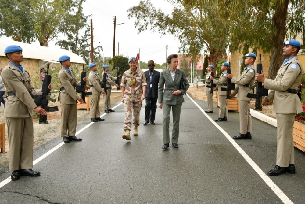 The Princess Royal visited the buffer zone in Cyprus. (Royal Family).