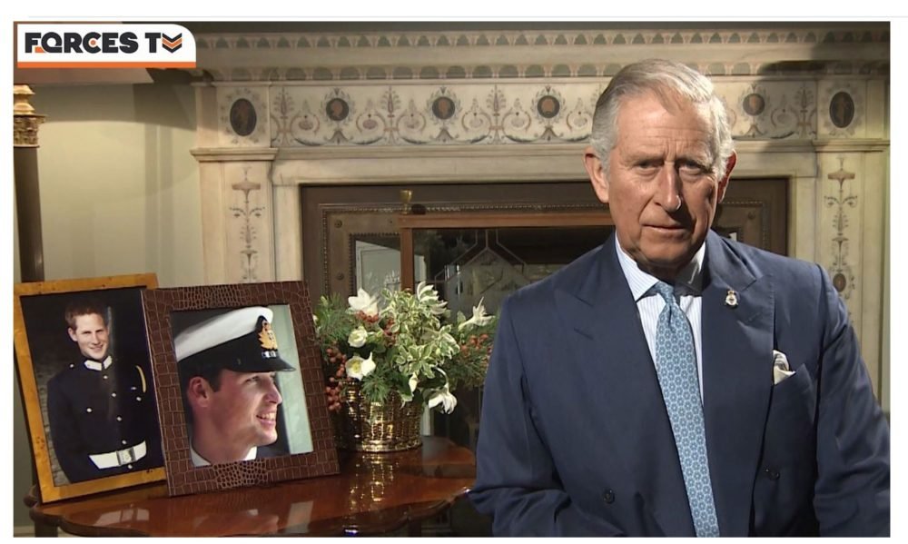 Charles has released a message thanking the Armed Forces for their work. Forces TV.