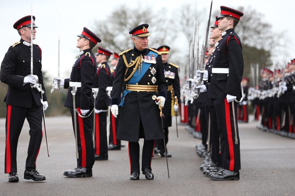 image Charles attends the Sovereign's Parade on behalf of The Queen at Sandhurt. I-images