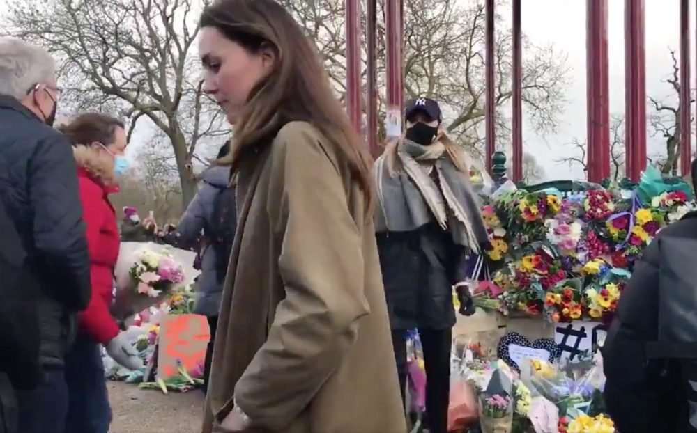 Duchess of Cambridge at Clapham Common leaving tribute for Sarah Everard