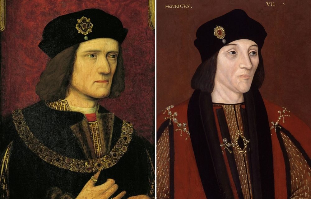 Richard III and Henry VII clashed at the Battle of Bosworth in 1485 - changing the course of English history (Wikimedia commons, collage)