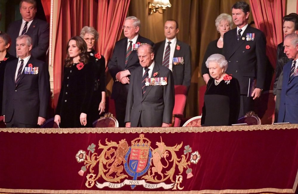 British royals attend the 2017 Festival of Remembrance at the Royal Albert Hall (C/ @PoppyLegion Twitter)