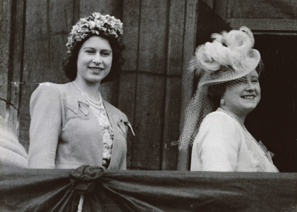 The then-Princess Elizabeth on VJ Day. (Royal Family)