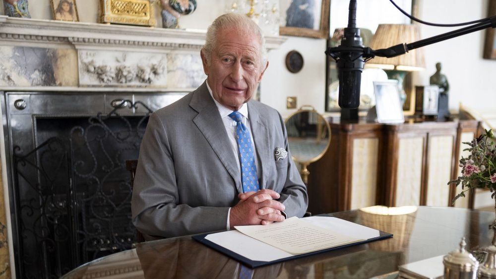 King Charles recorded a message at Clarence House to mark the 80th anniversary of VJ Day