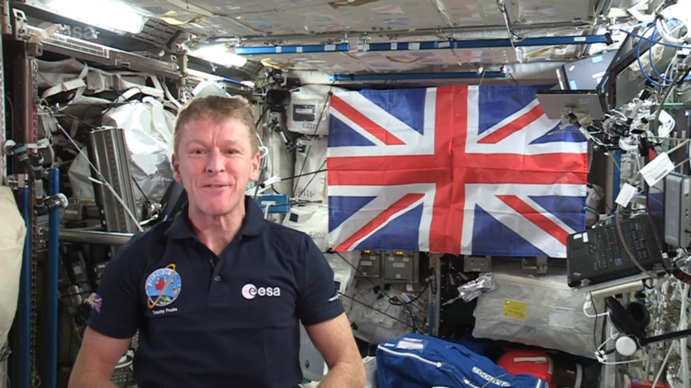Astronaut Tim Peake has sent a message to The Queen from the International Space Station. (ESA Youtube)
