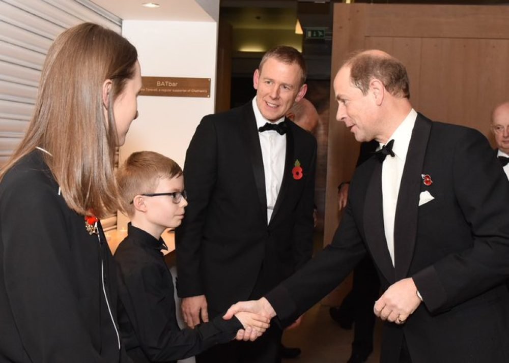 Prince Edward meets guests at the 50th Anniversary Gala for the Chetham School of Music (Photo courtesy of the Royal Family)