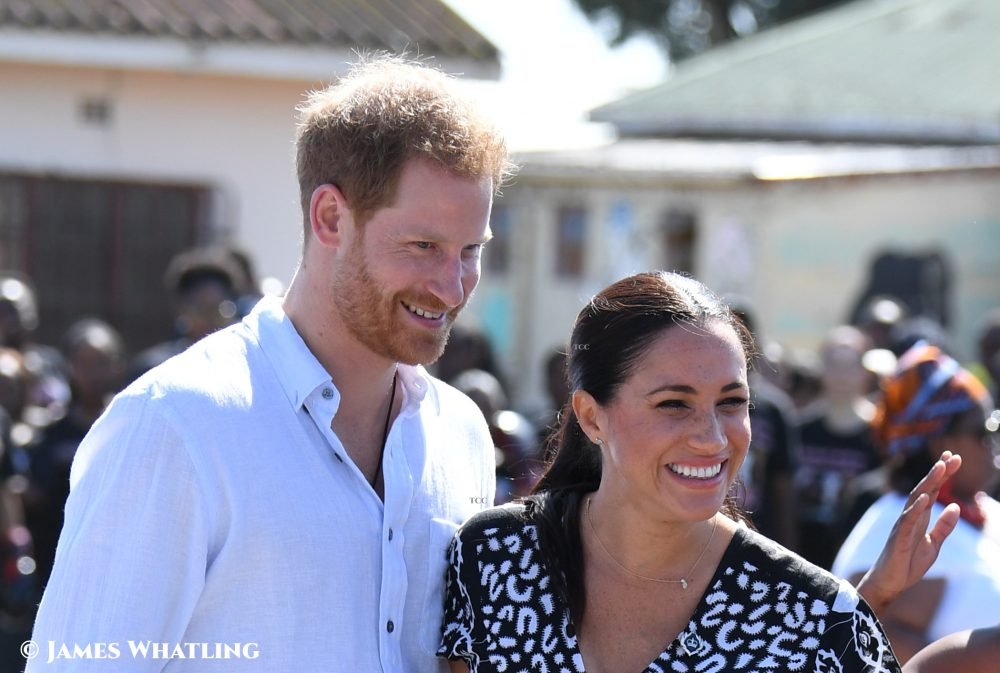 Prince Harry, Duke of Sussex,  and Meghan Markle, Duchess of Sussex, visit Nyanga Township on the first day of their 10 day tour of Africa in Cape Town, South Africa, on the 23rd September 2019.

Picture by James Whatling