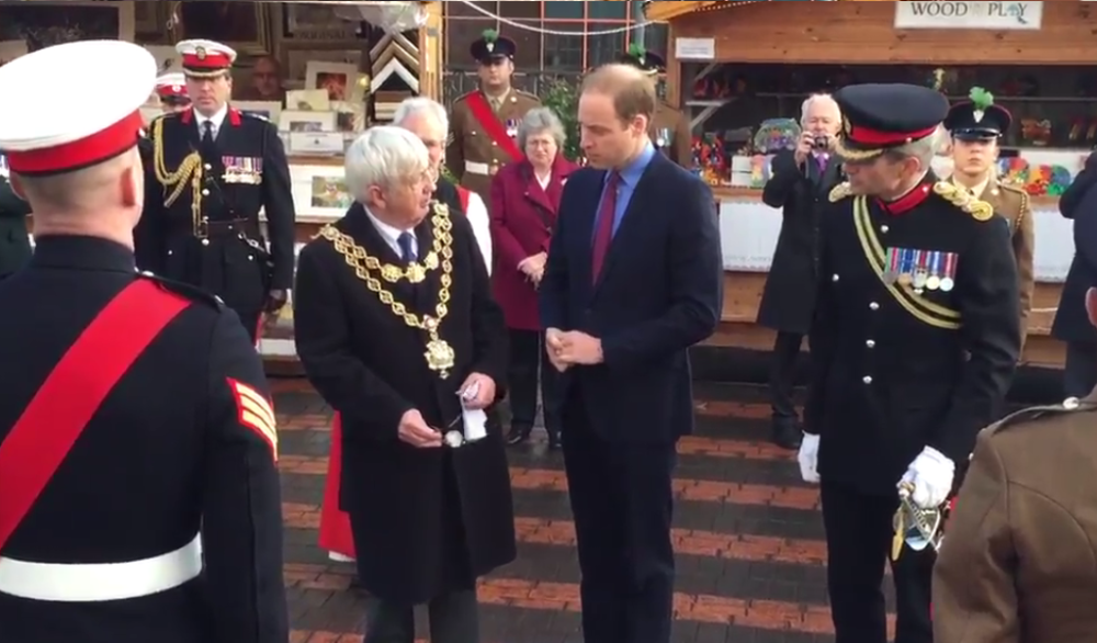 The Duke helps unveil paving stones to commemorate VC recipients from Birmingham.