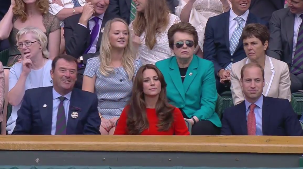 The Duchess of Cambridge was banned from attending the men's Wimbledon final by her doctor as she was 8 months pregnant.